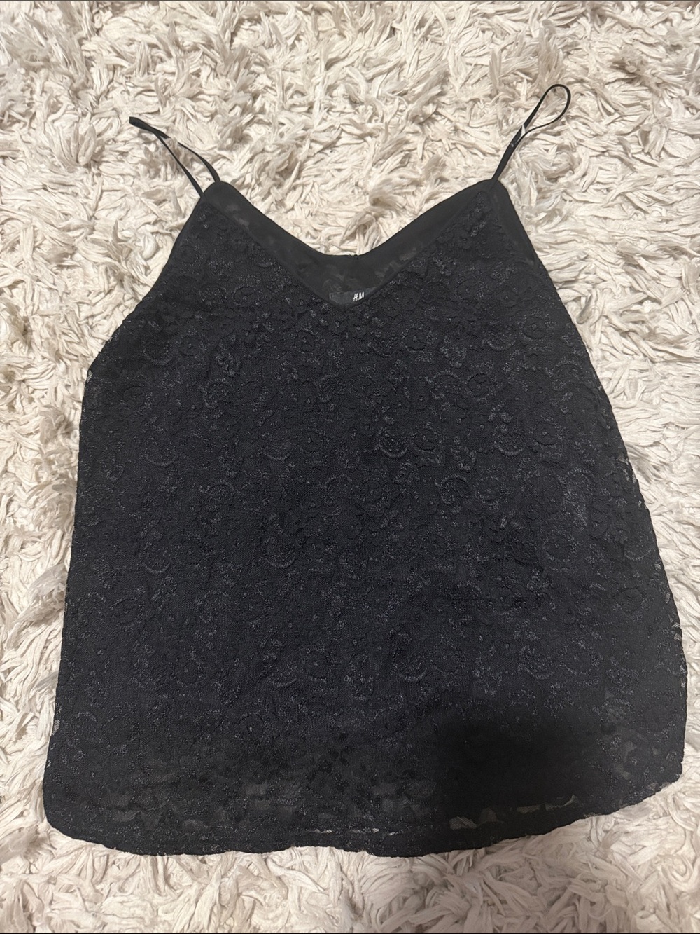 H&M Lace Tank Top - Black